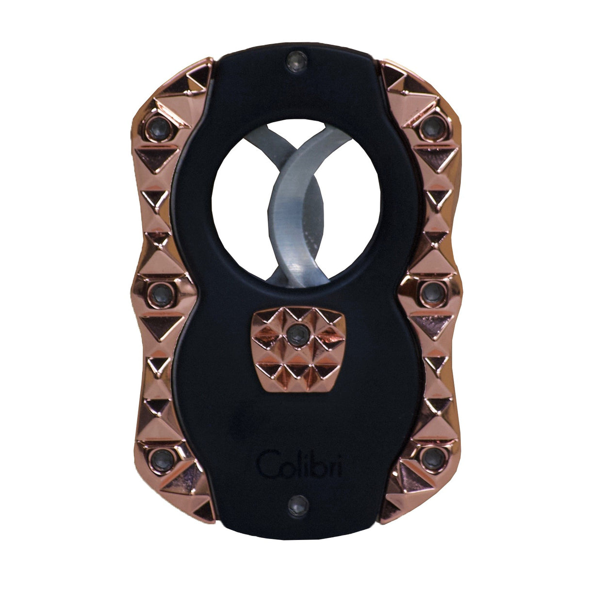 Colibri Quasar Cut Black with Rose Cigar Cutter CU100T74