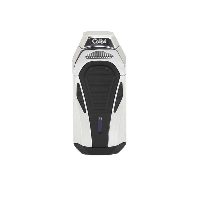 Colibri Boss Silver and Black Lighter with Cutter