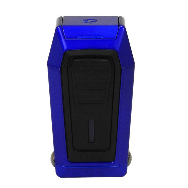Colibri Gotham Blue on Black Lighter with V - Cut